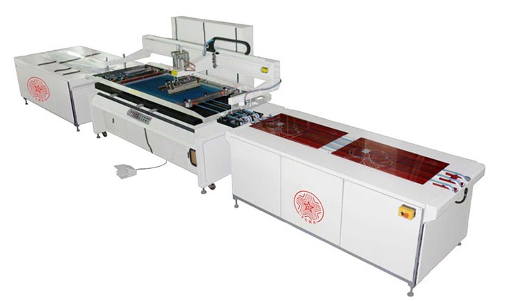 自动彩晶玻璃立式丝网印刷设备